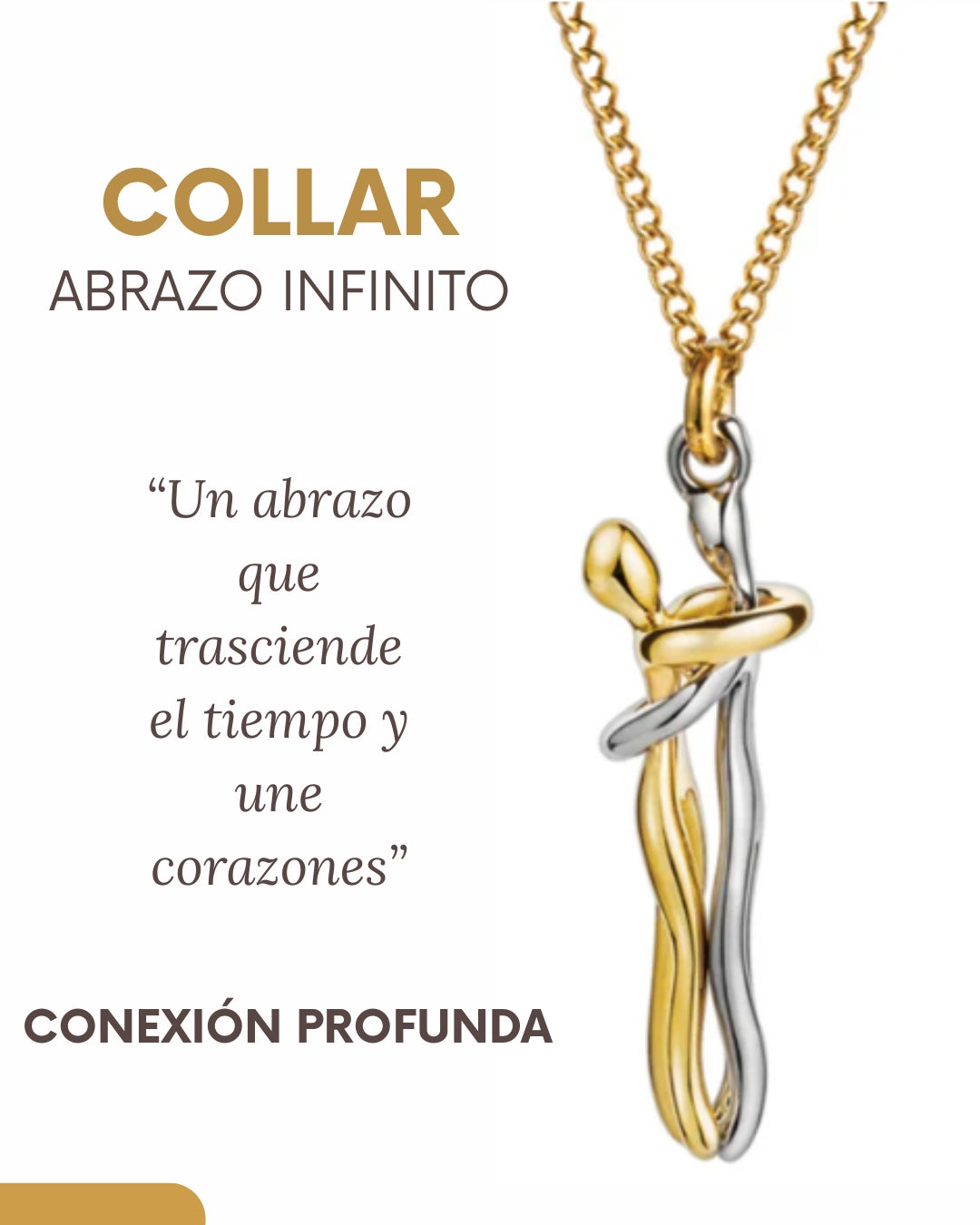 COLLAR "ABRAZO INFINITO" PLATEADO